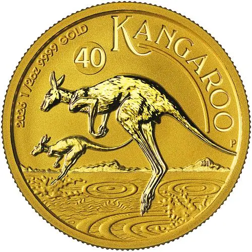 2026 Australian Kangaroo 0.5 oz Gold Nugget Bullion Coin
