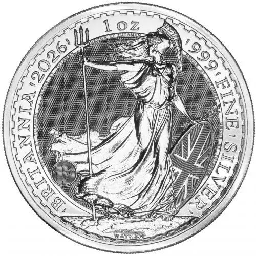 1oz Silver Britannia 2026 (Tube of 25)